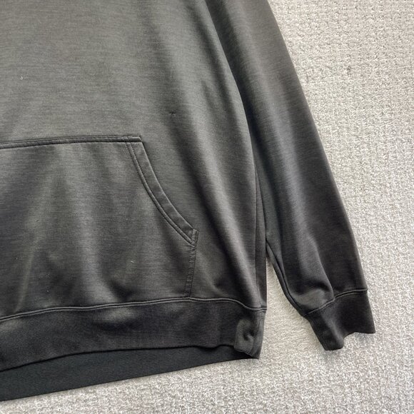 Shimano Cycling / Fishing Outdoors Athletic Hoodie Men Sz L Black w/ Blue Logo** - Picture 4 of 16